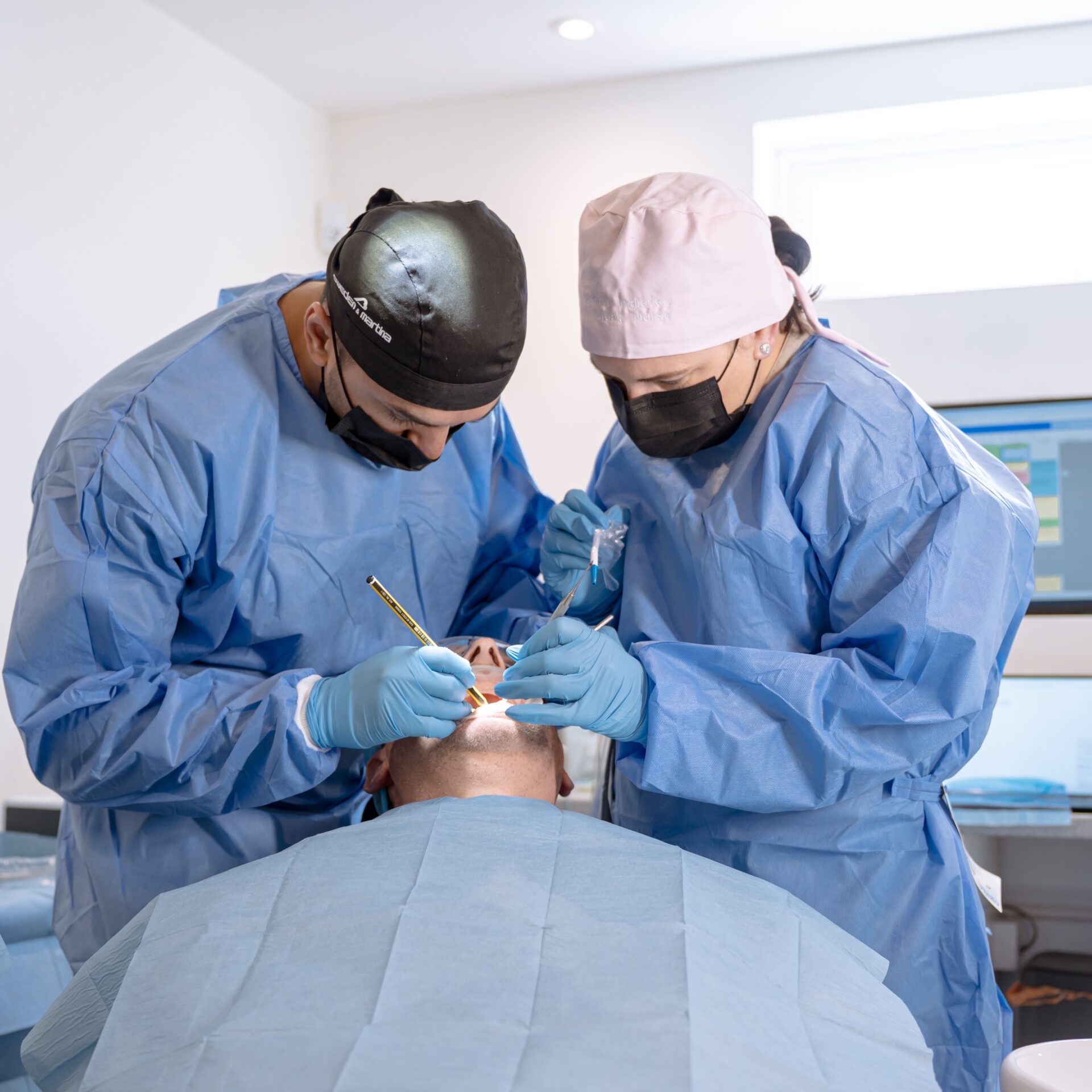 Aura Dental implant team at work