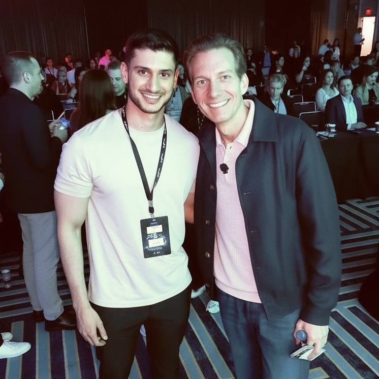 Dr. Hisham Saqib with Dr. Michael Apa